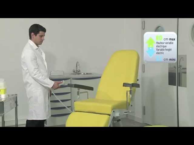 Bloedafnamestoel - elektrisch - rugleuning en beensteun autonoom verstelbaar - 1 st