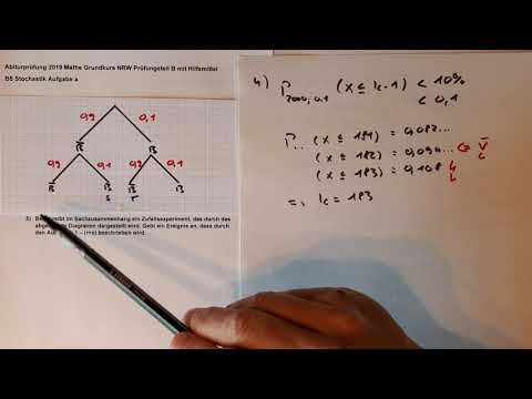 Stochastik B5 Aufgabe a Mathe Abi Klausur 2019 NRW Grundkurs + Leistungskurs
