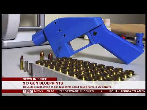 3 D gun blueprints (USA) - BBC News - 1st August 2018