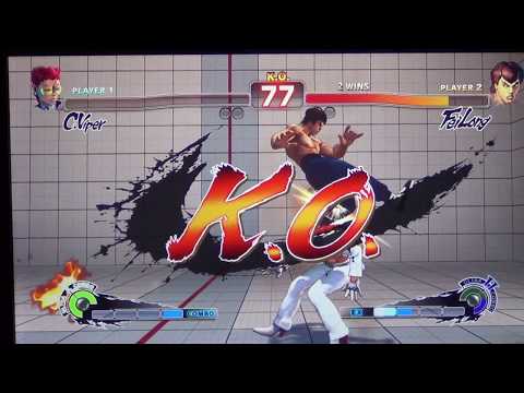 Super Arcade's Friday Dojo Super Street Fighter 4 AE SherryJenix (C.Viper) vs Dchong (Fei Long)