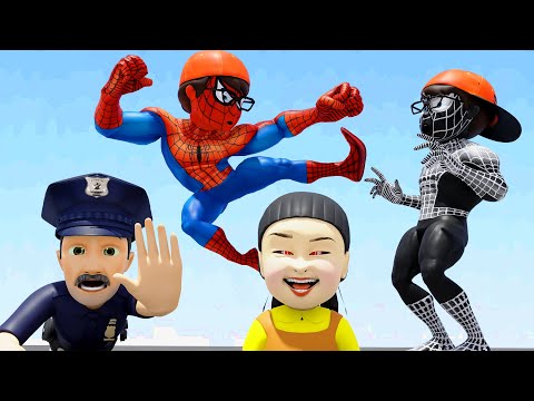 Brave Nick vs Doll Squid Game - Scary Teacher 3D Rescue Miss T and Tani Funny City Animation