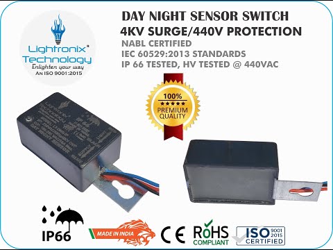 Street Light Sensor Switch With Automatic Day Night On Off Switch