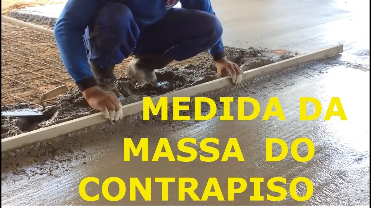 A MELHOR MEDIDA DE CONCRETO PARA CONTRAPISO