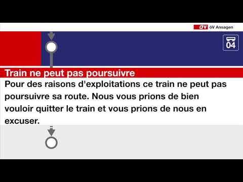 SBB Ansagen - Aus betrieblichen Gründen kann dieser Zug nicht weiterfahren (De, Fr, It, En)