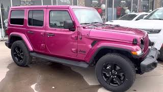 Tuscadero Pearl Pink Jeep Wrangler Sahara Altitude Unlimited 4x4 SUV