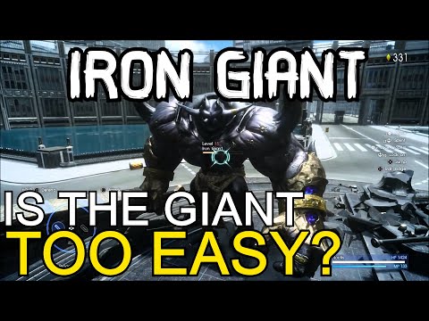 Final Fantasy III Remake - Iron Giant at Level 65  - The Lowest Level Someone Ever Defeated Him!