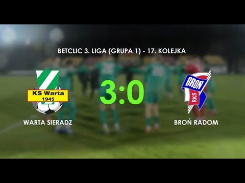 WARTA SIERADZ — BROŃ RADOM     3:0