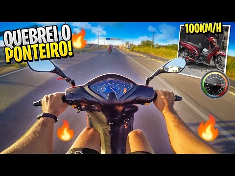 I tested the power of the 50cc motorcycle at maximum speed (top speed).