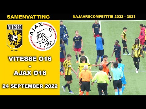 Samenvatting Vitesse O16 - AJAX O16 zaterdag 24 september 2022