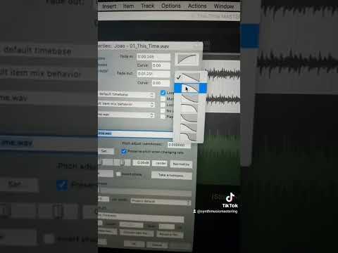 Reaper tutorials for beginners | create and edit fades