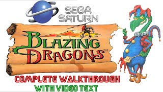 Blazing Dragons - Sega Saturn Complete Walkthrough with text video (LONGPLAY)