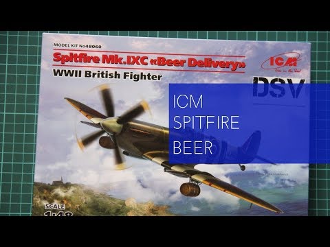 Spitfire Mk.ixc Beer Delivery British Fighter Ww2 1/48 Scale Model Kit ICM 48060 for sale online