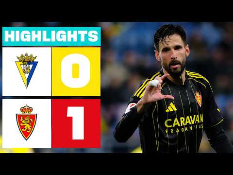CÁDIZ CF 0 - 1 REAL ZARAGOZA | RESUMEN LALIGA HYPERMOTION