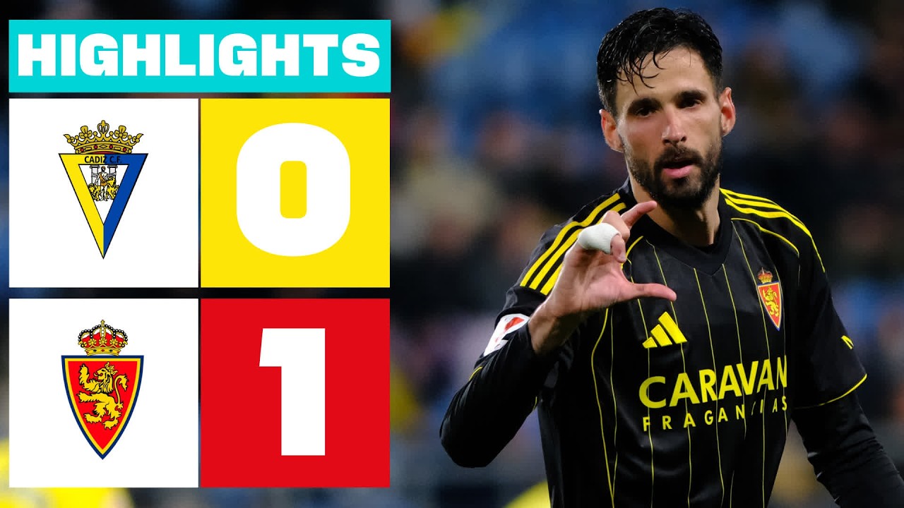 Cádiz vs Real Zaragoza Highlights