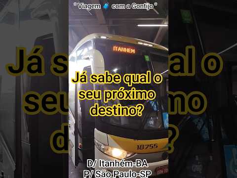 Viagem 🧳 com a Gontijo de Itanhém-BA para o Rio de Janeiro-RJ.