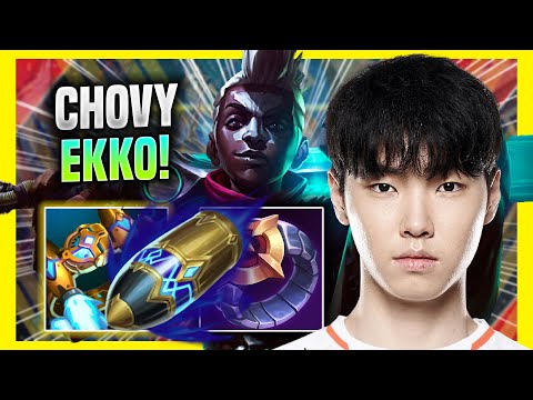 CHOVY TRIES EKKO WITH NEW RUNES! - GEN Chovy Plays Ekko JUNGLE vs Taliyah!