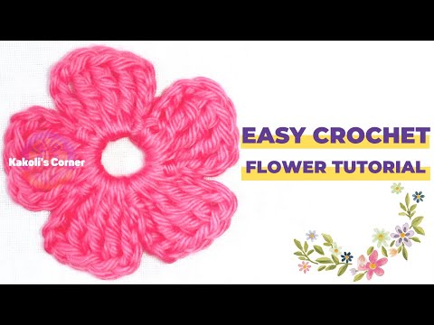 [Hindi] How to make Crochet Flower | Easy Crochet Flower Tutorial | Crochet Flower for Beginners
