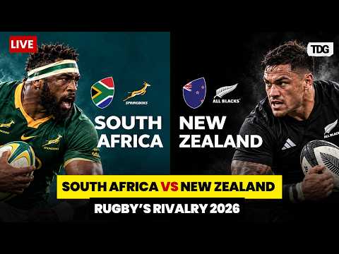 WATCH LIVE | South Africa vs New Zealand  | Springboks and All Blacks Clash in Rugby’s Rivalry 2026