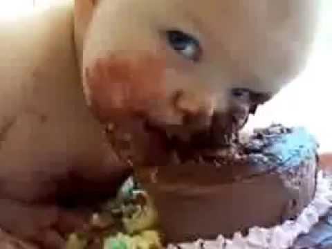 birthday cake eating funny