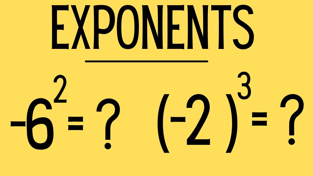 Working with Exponents - Algebra 1