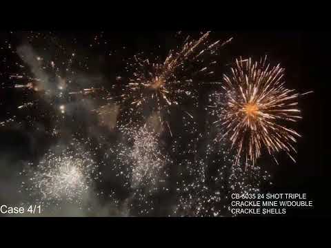 CB-5035 · 24 SHOT TRIPLE CRACKLE MINE