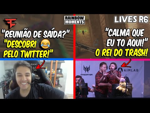CAMERA FALANDO SOBRE A SAÍDA DA FAZE 😱😱 LOBIN FARPANDO A FURIA E MAIS - MELHORES MOMENTOS LIVES R6