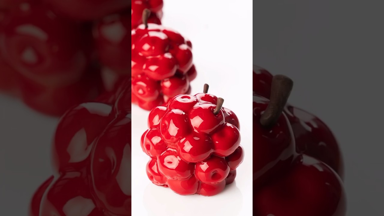 Amazing Cherry small cakes🍒 Order silicone moulds for cakes by pastry chef #dinarakasko