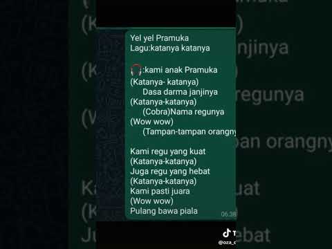 Yel Yel pramuka🎧lagu katanya katanya #fypシ゚viral #yelyel