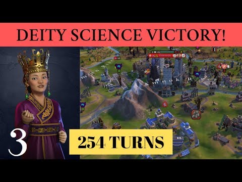 #3: Turn 254 Deity Science Victory (Korea) - Civ 6 Gathering Storm