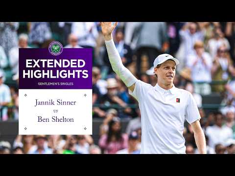 Stunning display | Jannik Sinner vs Ben Shelton | Extended Highlights | Wimbledon 2025