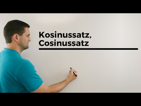 Kosinussatz, Cosinussatz, Beispiel+Zusammenhang Pythagoras, Trigonometrie | Mathe by Daniel Jung