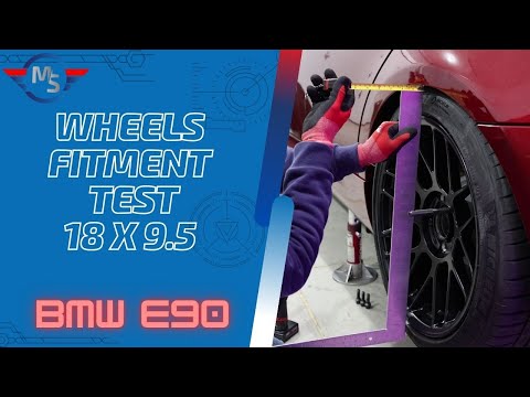 Wheels fitment test! APEX 18x9.5 ET35 BMW E90 328i LCI #bmw #wheels #guide