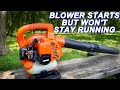 Fixing An Echo Blower That Starts But Won T Stay Running
