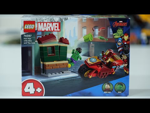 LEGO Marvel Super Heroes 76287 Iron Man with Bike and The Hulk - LEGO Speed Build Review
