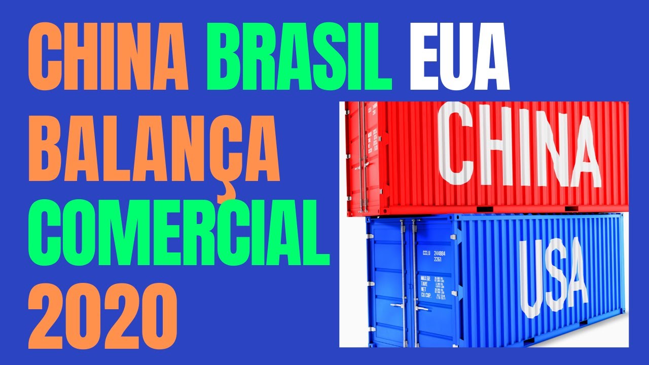 China Brasil e Estados Unidos   Balança Comercial 2020 - Relações Internacionais