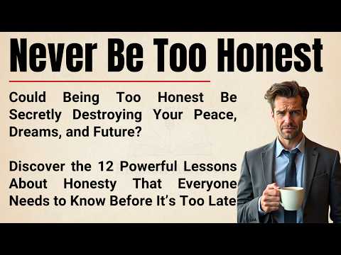 The Dangerous Side of Honesty: 12 Smart Lessons to Protect Your Peace, Power & Future 🔥