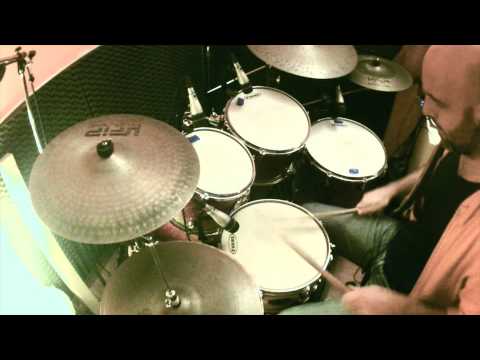 Chakradhar on drum set #2 - by Mauro Colavecchi