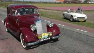 preview picture of video 'oldtimers, classics, cars, klassieke auto's door de bollen,  Hillegom, Holland, 28-4-2013'