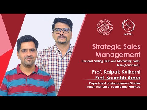Strategic Sales Management Prof sourabh arora Prof kalpak kulkarni