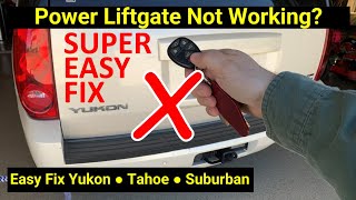 ✅ Yukon/Tahoe ● Rear Power Lift Gate Won’t Auto Open ● Easy Fix