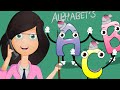 Five Little Alphabets Jumping On The Bed Nursery Rhymes For Kids