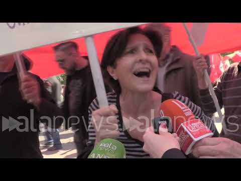 April 25, Palestinian flags and anti-NATO banners in Rome: "Azov are not Partisans"