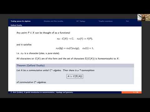 Francesca Arici and Bram Mesland - A gentle introduction to noncommutative topology and geometry