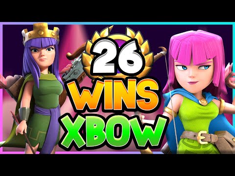 26 Wins in the Global Tournament with Xbow -- Clash Royale