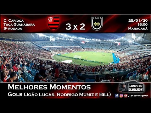 25/01/20 - TG20 - Flamengo 3 x 2 Volta Redonda - Melhores Momentos (Gravado no Estádio)