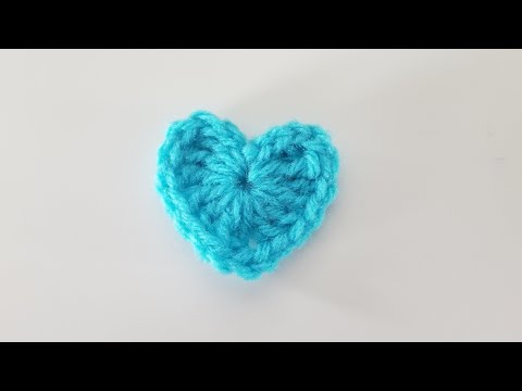 How to Crochet a HEART (mini size) - For Absolute Beginners