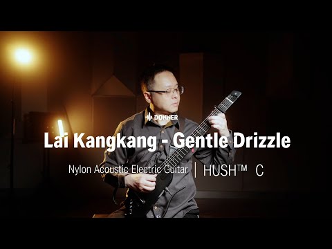 Donner Hush-C Silent Spanish Guitar Sunburst