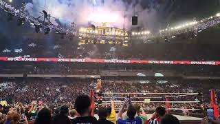 Cody Rhodes Celebration Pyro Royal Rumble 2023