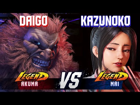 SF6 ▰ DAIGO (Akuma) vs KAZUNOKO (Mai) ▰ High Level Gameplay