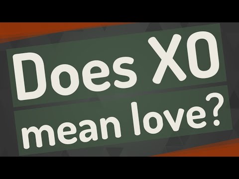 Does Xo Mean Love